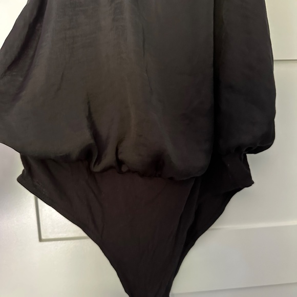 Abercrombie & Fitch Bodysuit Blossom Black Tie Back Tank Top - Picture 4 of 4